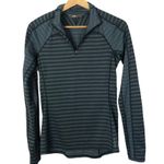 The North Face  Duomix Blue Gray Stripe Quarter Zip Athletic Jacket S Photo 2