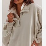 We The Free FP Camden Henley Sweatshirt in Grey Opal sz lg NWT Photo 2