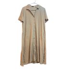 ATM Anthony Thomas Melillo Shirt Dress Camel‎ Beige Cotton Size Large Tan Photo 1