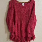 American Rag  fringe hem sweater Photo 0