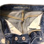 American Eagle  Hi Rise Tom Girl Jeans Women's Size 4 Medium Wash Frayed Edge Photo 2