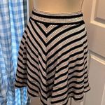 Loft black and white skirt elastic waist band with pockets size XXS Photo 0