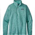 Patagonia Better Sweater 1/4 Zip Fleece Jacket Light Blue Green Size Medium Photo 0
