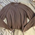 Abercrombie & Fitch Cropped Waffle Knit Long Sleeve Photo 0