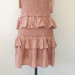House of Harlow 1960 Blush Tiered Mini Dress Pink Size L Photo 7