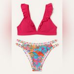 Cupshe Woman’s  Women's Boho Wavy Cutout Bikini Bottoms Photo 8