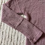 Pink Lily  Women’s Waffle Knit Thermal Oversized Tunic Top Small Dusty Rose Mauve Photo 2