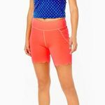 Lilly Pulitzer Top Luxletic Callie Half-Zip Borealis Blue Lilly Squared XL NWT Photo 2