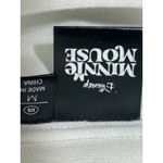 Disney Minnie Mouse Bow Textured T Shirt Womens Terry Cloth Short Sleeve White M Size M Photo 4