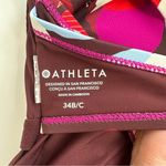 Athleta Square Neck Bra Cup Tankini Top 34B/C Hero Bloom Decadent Bottom XXS Photo 13