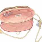 ZARA NWT Jute Striped Beaded Crossbody Bag Photo 5