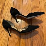 Sam Edelman Jaina d'Orsay Pumps Black Suede Size 8 Pointed Toe Photo 2