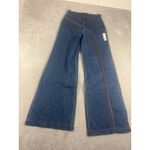 Modcloth Fervour Rainbow Wide Leg High-Rise Jeans Women' Size 12 70s inspire nwt Photo 1