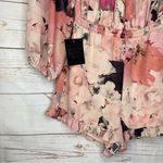 Bebe NWT $89 • Romper • Floral Pink • Vacation Brunch • Beach • Summer • Spring Photo 1