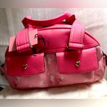 Juicy Couture NEW Glitter Pink White Bowler Bag Photo 0