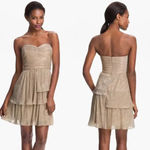 Max and Cleo  Rebecca' Ruched Metallic Dress 4 Photo 2