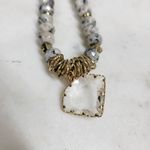 Erimish  Beaded Bracelet Womens Metallic Rondelle Faceted‎ Marble Jasper Stones Photo 4