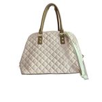 Betsey Johnson  Quilted Satchel Pink Faux‎ Leather Butterfly Charm Shoulder Bag Photo 5