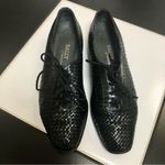 Bally Vintage 60s of Switzerland Leather Basket Weave Lace Up Loafers Unique 7.5 Photo 0