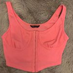 SheIn Pink Corset Crop Top Photo 0