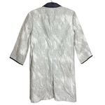 Simply Vera, Vera Wang Simply Vera Vera Wang kimono Coat Drawstring Waist Full Zip Gray, Black Trim S Photo 1