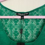 Cable & Gauge  Green Lace Tank Top Photo 2