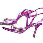 Bebe Hot Pink Strappy Heels Y2K Vintage Photo 3