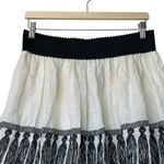 Anthropologie NWT  Girls From Savoy A-line skirt black tassel design L Whimsigoth Photo 5