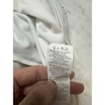 Reebok  Women's White Active Tee Size Large Back Cutout Logo Athleisure Top Photo 6