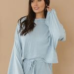 Blue Mono b Relaxed Fit Sweatshirt Size S Cropped Hoodie Photo 0