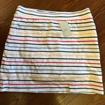 Croft & Barrow  white rainbow cotton skort Photo 0
