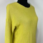 Loft New  Lemongrass Tie V-Back Sweater Small Women’s Yellow / Green Reversible Photo 3