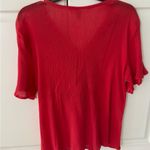 JM Collection  Blouse pheasant embroidery. Button up front. Size 8‎ Photo 4