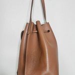 MANSUR GAVRIEL Hazelnut Brown Tan Cowhide Leather Soft Mini Bucket Bag Photo 6