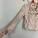 BLANK NYC Pink Tie Dye Faux Suede Drape Front Moto Jacket Size Medium Photo 6