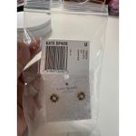 Kate Spade New York Spade Flower Enamel Stud Earrings | Black Gold Tone Cute Photo 2