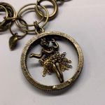 Signed SR Made In USA Costume Jewelry Bracelet With Spinning Hula Girl Charm Photo 6