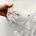 Vintage Cup & Body Lace Sheer Teddy White Size‎ XS/S Photo 2