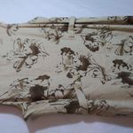 Norton Mcnaughton Cream Brown Natural Linen Sleeveless Neutral Midi Dress Sz 1X Photo 6