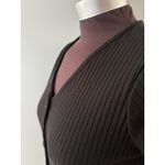 Old Navy  Dress Size XS Black Ribbed Knit Henley Button Front Minimalist Stretchy Photo 1