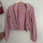 Brandy Melville Light Pink Cropped Hoodie Photo 1