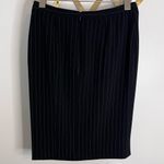Giorgio Armani  Vintage Pinstripe Pencil Skirt Black 36 Medium 6 Photo 1