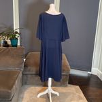 Women’s Blue Short Sleeve V Photo 3