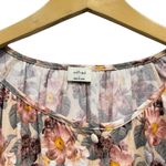 Aritzia Wilfred Sensibility Long Sleeve Wheat/basalt Grey Floral Blouse size L Photo 1