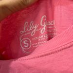 Lily Grace  T Shirt Pink long Sleeve Pocket "Squad Goals" Puppies sz small Photo 1