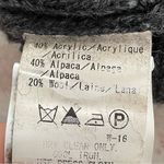 ICB alpaca wool blend striped gray & white cable knit sweater dress, size S Photo 2