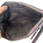 Coach  Cream Purple Floral Wristlet Photo 4