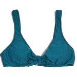 Mossimo Textured Bow Front Bralette Bikini Top Tropical Teal NWOT M Size M Photo 1