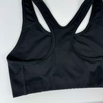 Nike  Swoosh Futura Womens Sports Bra Sz XS Black White Dri Fit Photo 7