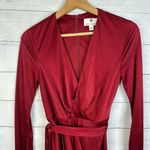 Altuzarra Target Womens size 2 Red Satin Wrap Dress W/ Scarf Photo 4